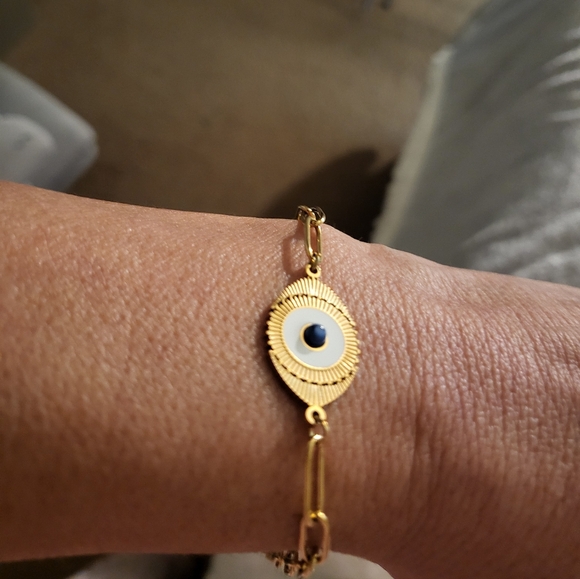 Bracelet 18k gold Plated Stainless steel - Picture 2 of 6